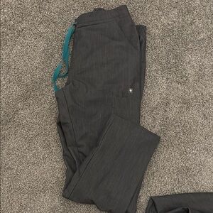 Charcoal Figs Cargo Scrub Pants